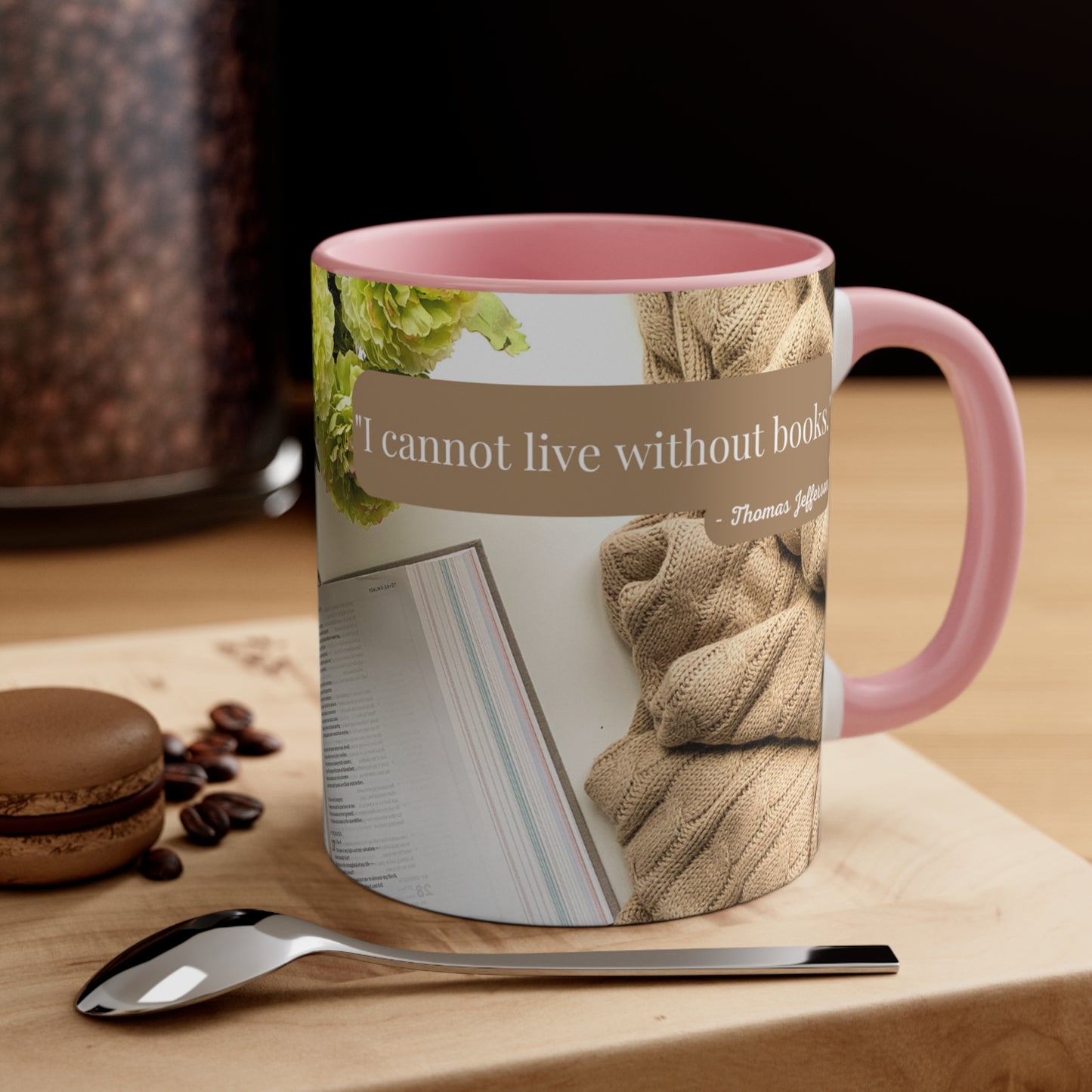 Literary Necessity, Accent Coffee Mug, 11oz