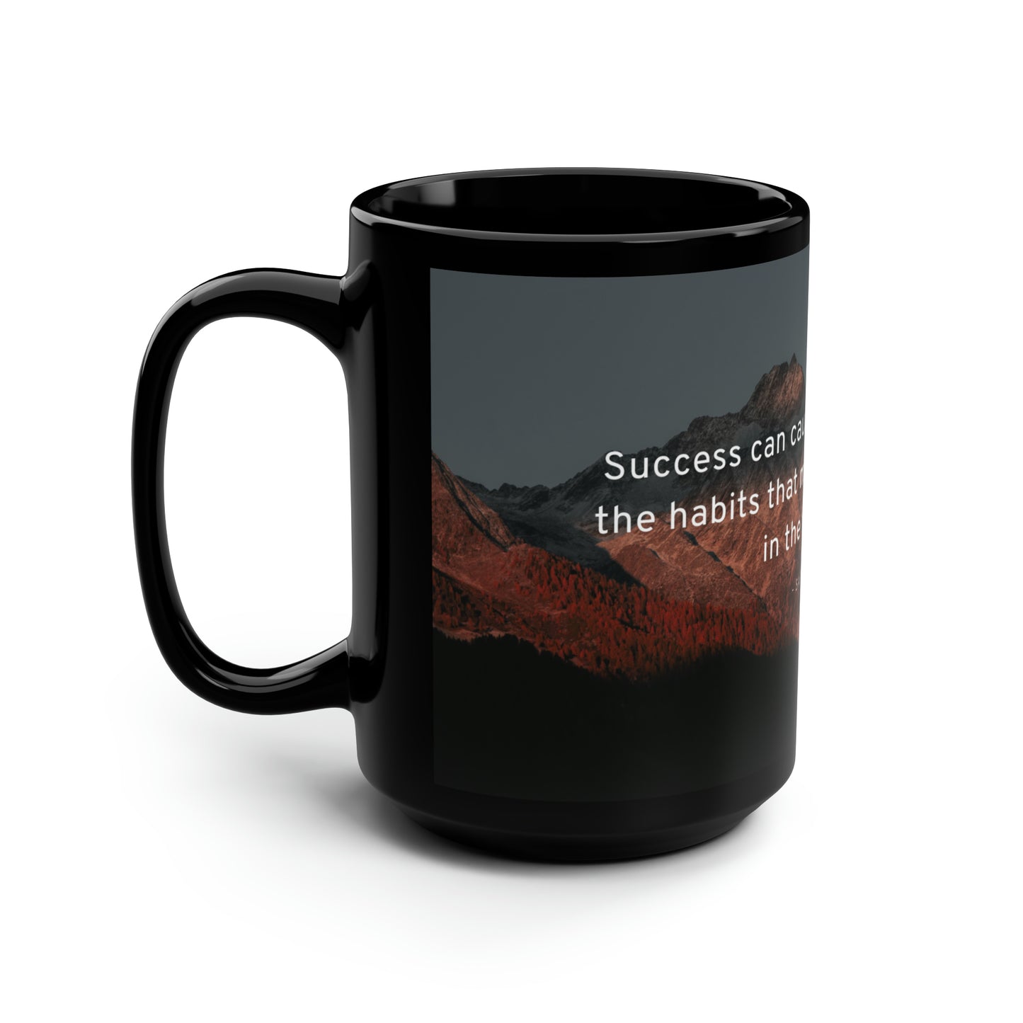 Unlearning Success, Black Mug, 15oz
