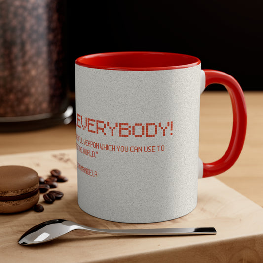 Education Empowers, Accent Coffee Mug, 11oz