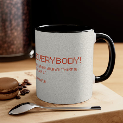 Education Empowers, Accent Coffee Mug, 11oz