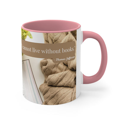 Literary Necessity, Accent Coffee Mug, 11oz