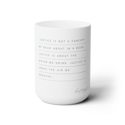 Tangible Justice, Ceramic Mug 15oz