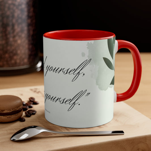 Sabiduría de autodescubrimiento, taza de café decorativa, 11 oz