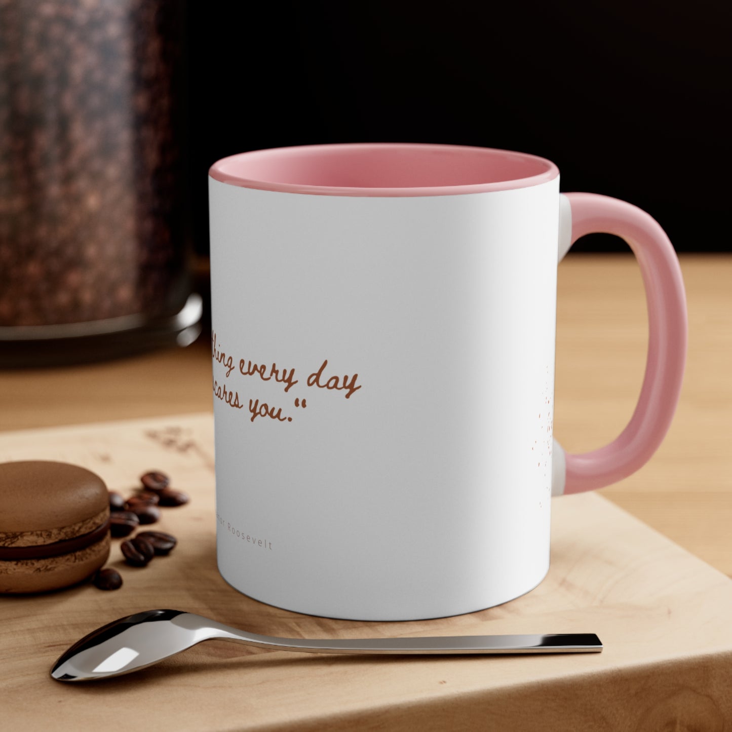 Coraje diario, taza de café decorativa, 11 oz