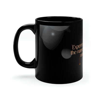 Errores como experiencia, taza negra de 11 oz