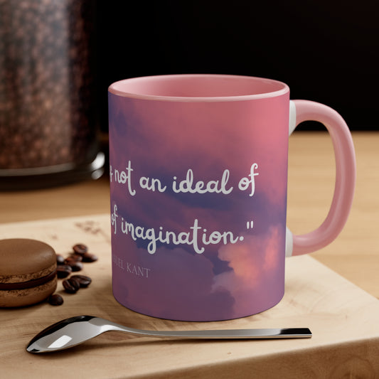 Felicidad imaginativa, taza de café decorativa, 11 oz