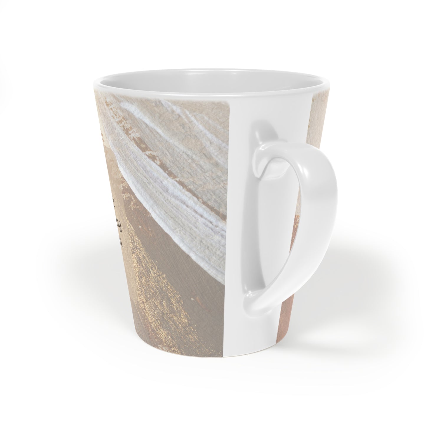 Redefinición de barrera, taza para café con leche, 12 oz